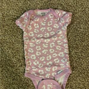 Gerber Pink and White Leopard Bodysuit